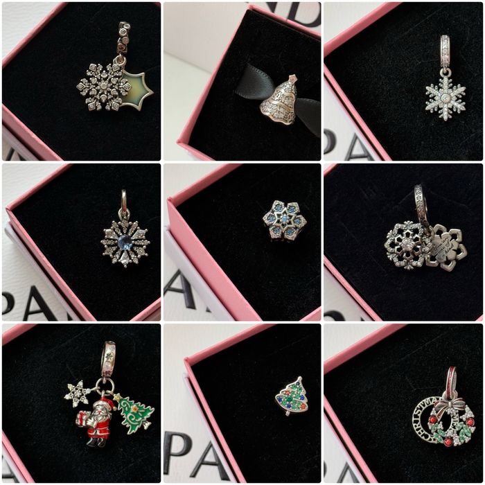 Шарм пандора новорічні шарми Pandora намисти бусінка підвіска