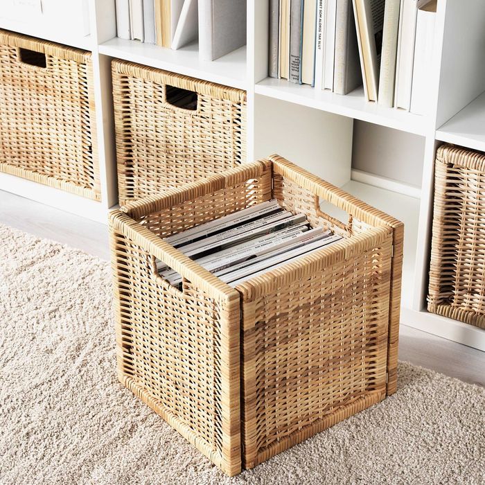 Плетений кошик для тумби икеа ikea branäs