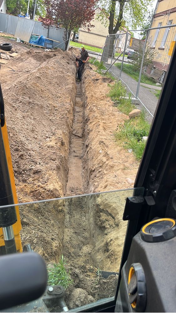 Roboty ziemne rozbiórka koparka minikoparka wykopy pod fundamenty