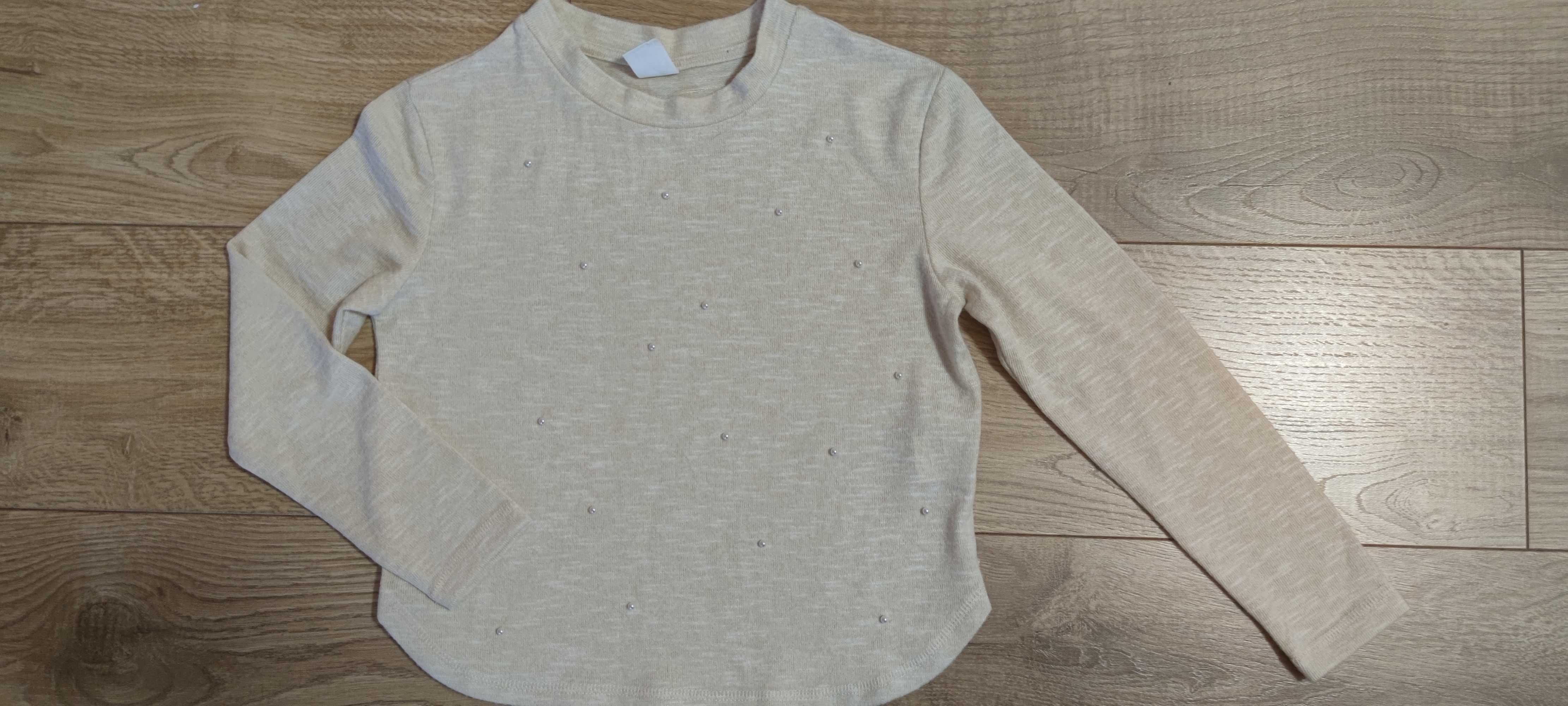 Jak nowa 134 Smyk elegancka bluzka sweterek dla dziewczynki