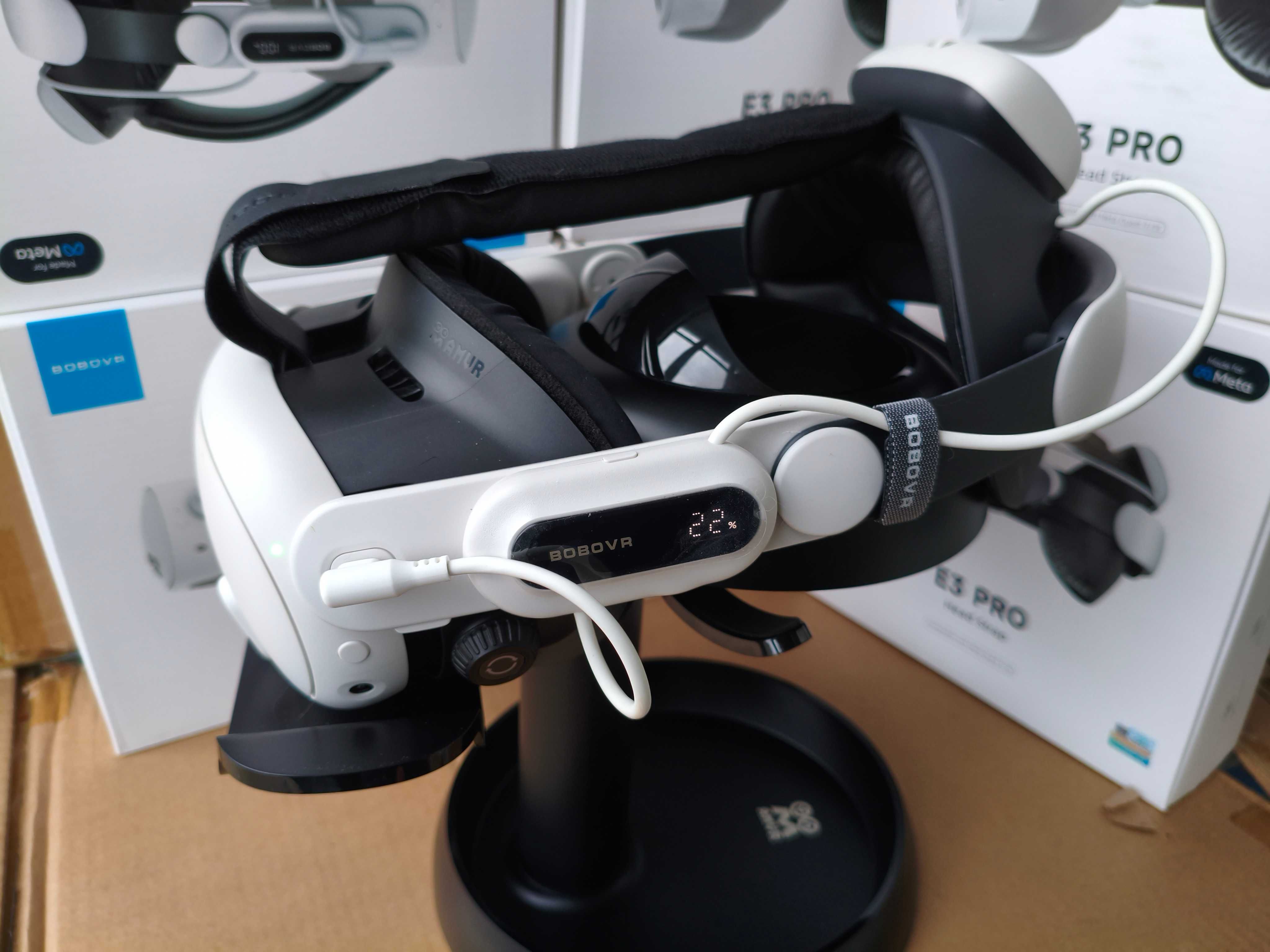 BOBOVR E3 Pro Head Strap Latest version Meta Quest 3 10000mA Акція!!