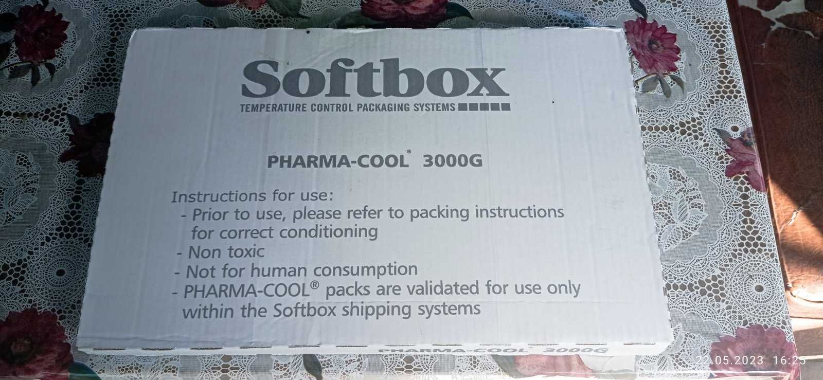 Аккумулятор холода softbox pharma-cool 3000g  1пакет - 1кг,  упак.3кг