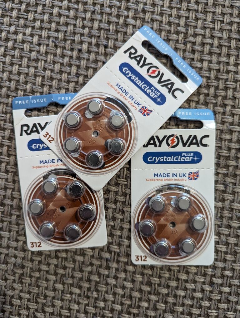 Батарейки для слуховых аппаратов Rayovac Crystal Clear Plus.