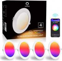 4x Lampy oczka plafony sufitowe RGB+Biały WiFi Aplikacja muzyka sceny