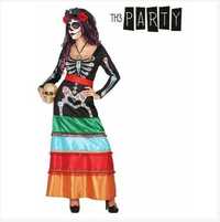 Мексиканський карнавальний костюм смерті хелловін сукня плаття скелет