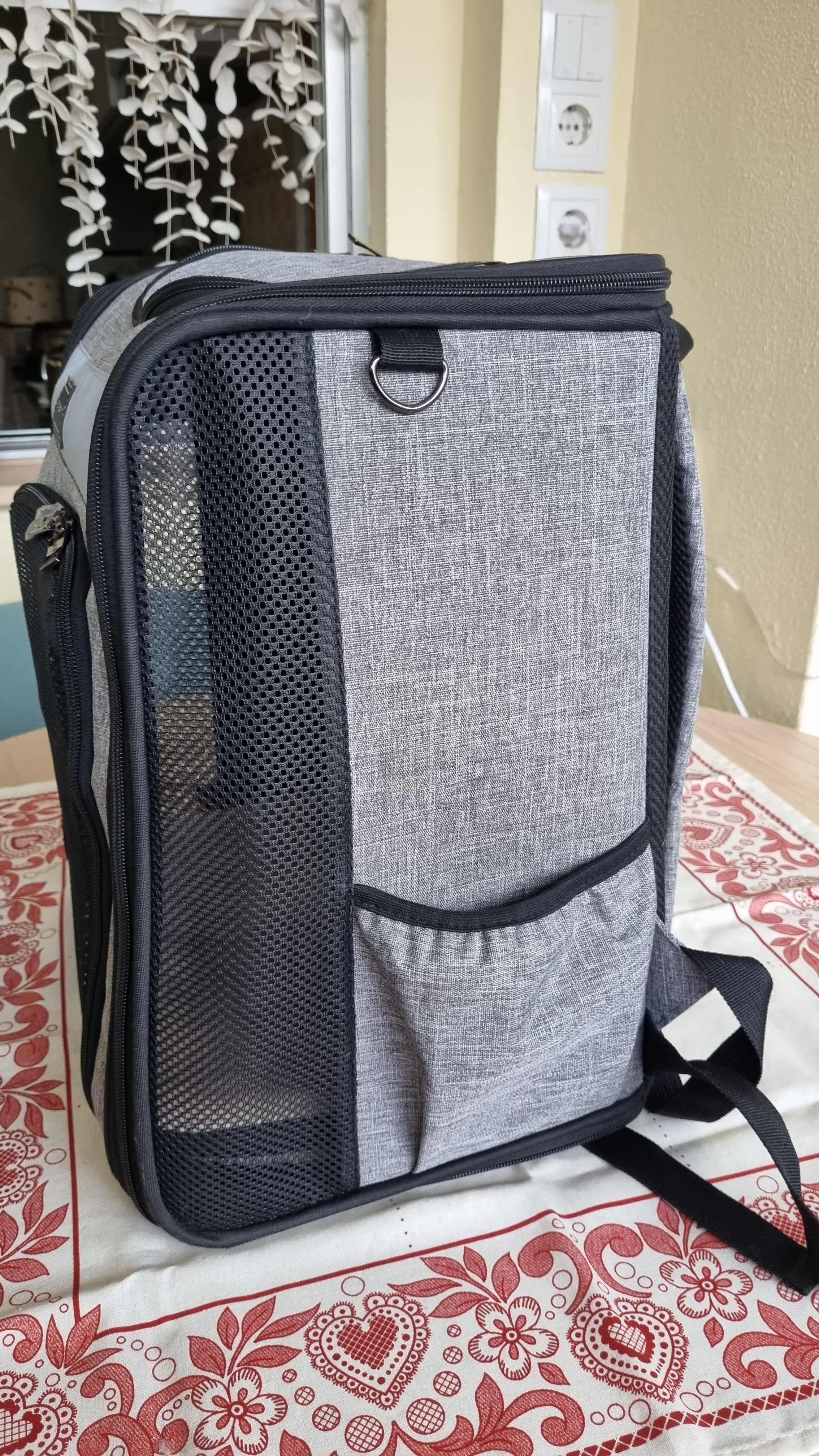 Mochila de transporte para cães e gatos