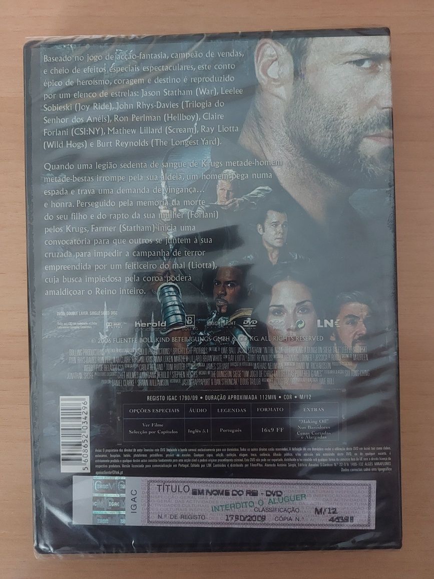 DVD NOVO / Original / SELADO - Em Nome do Rei