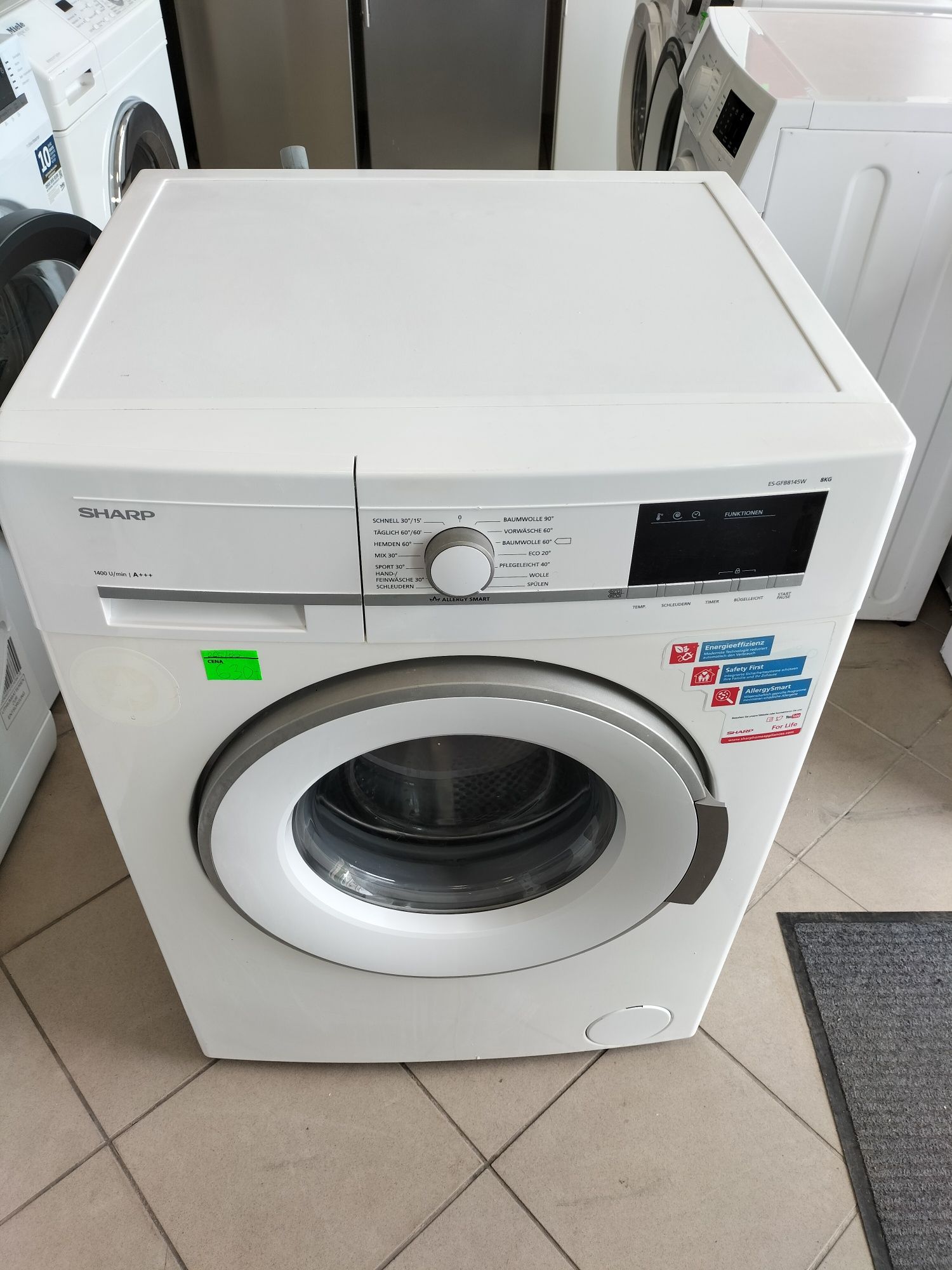 Pralka Sharp 7kg, 1400obr, z Niemiec