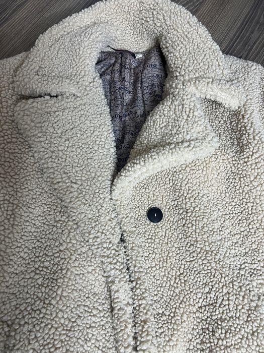 Бежева шубка  тедді S