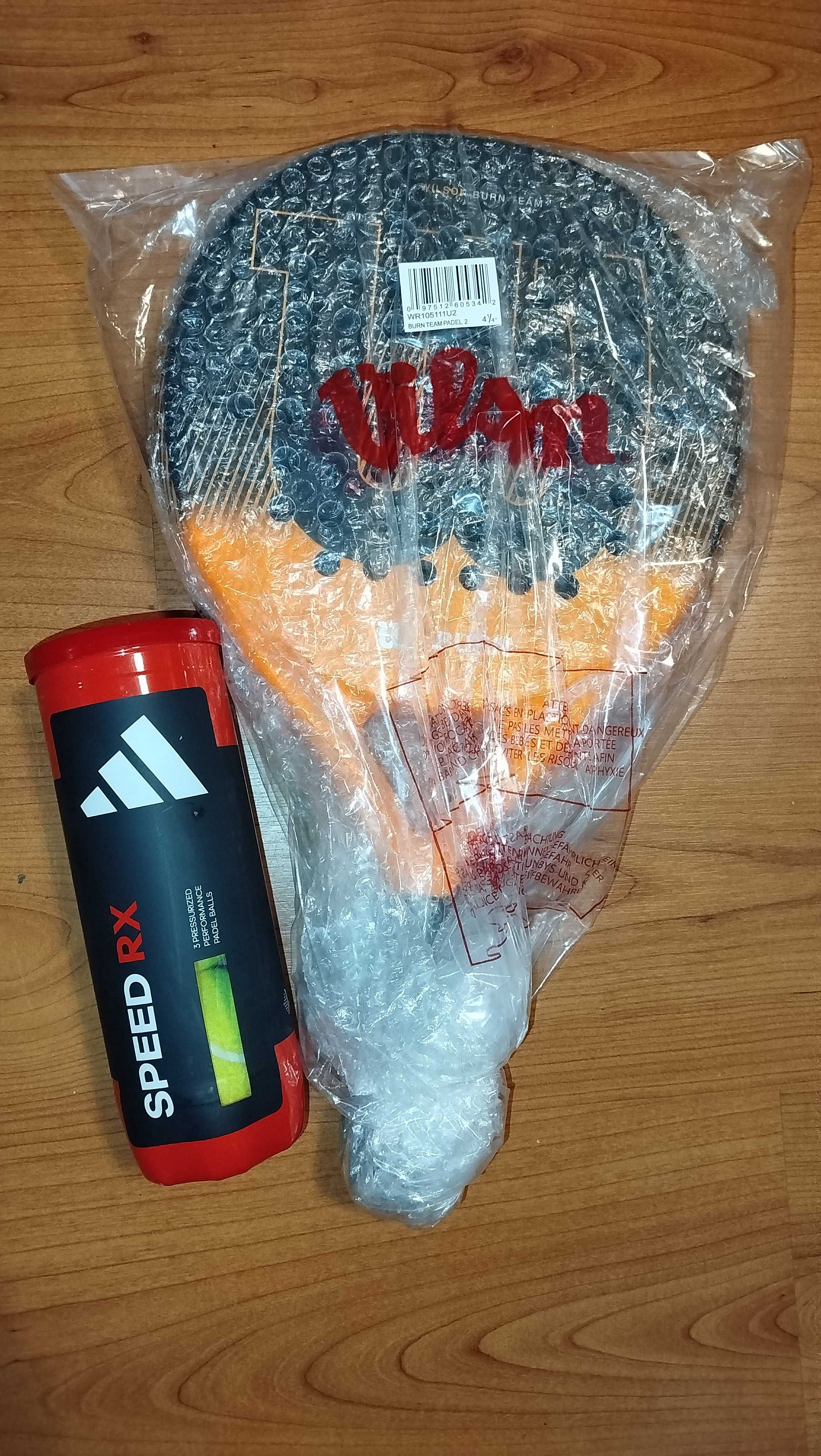 Raquete de Padel Wilson Burn Team Padel 2 + oferta de bolas