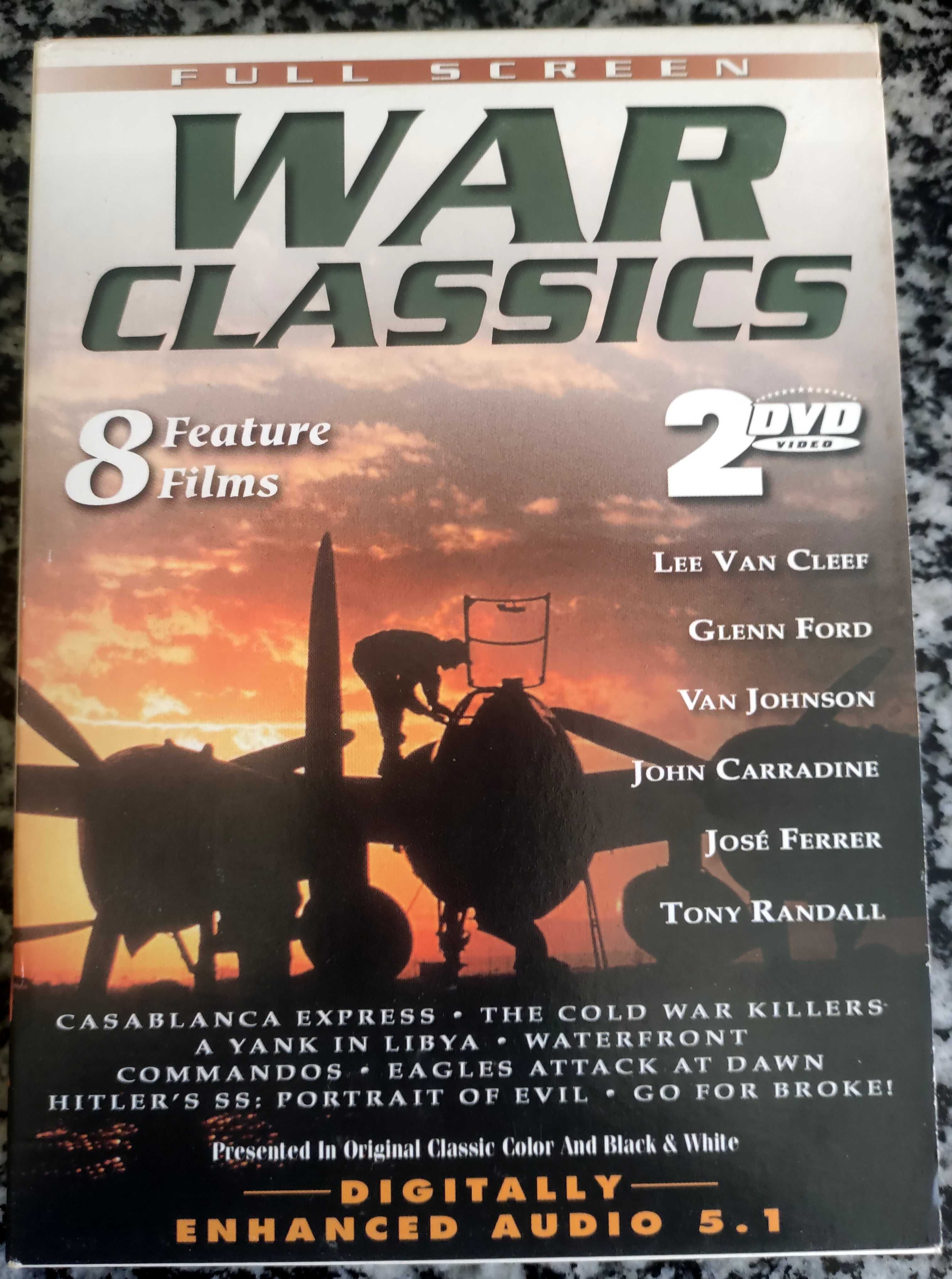 Conjunto 2 DVDs War Classics (8 Filmes)
