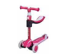Дитячий триколісний Самокат-Толокар Maraton Flex G з сидінням, Рожевий