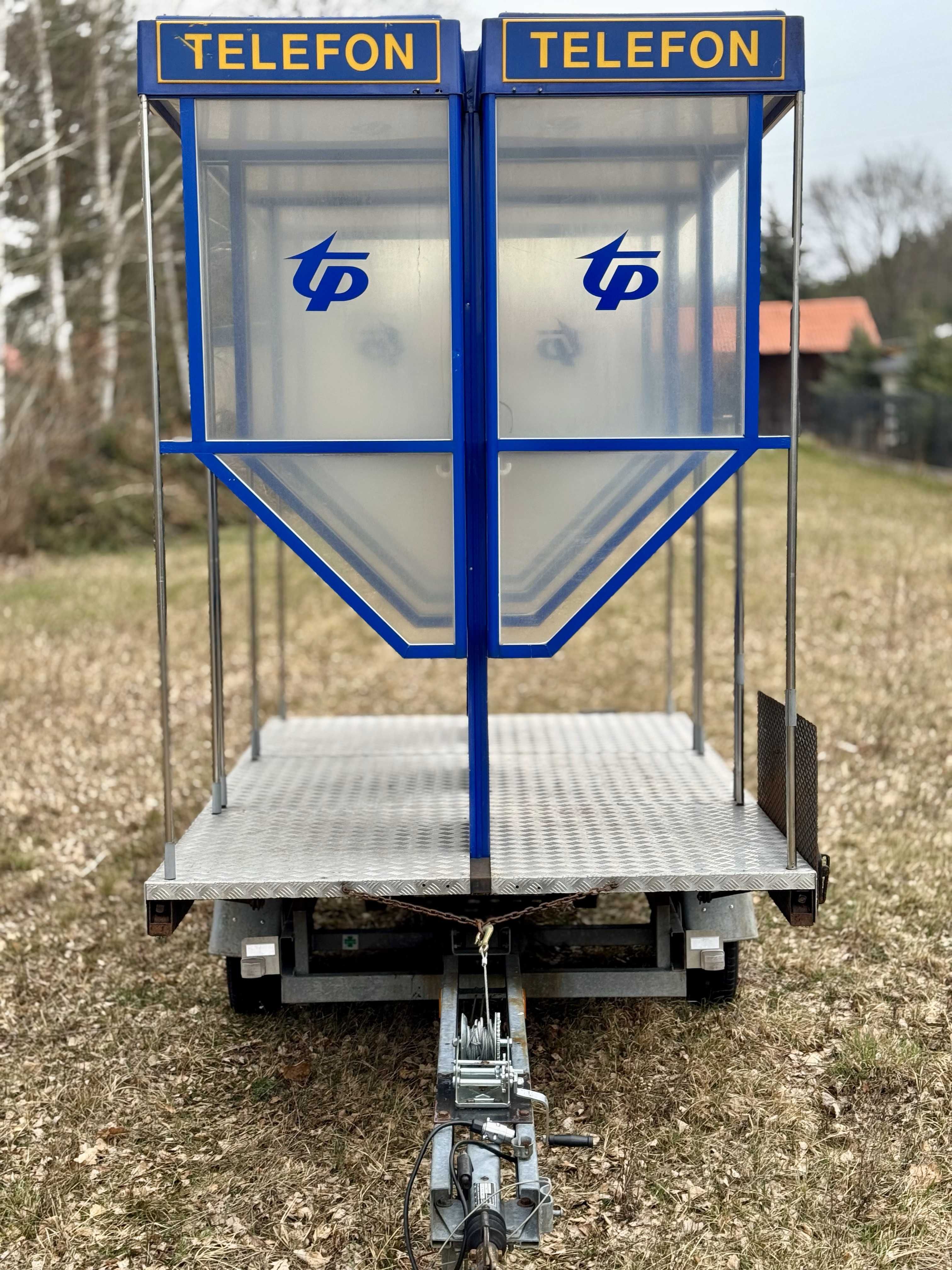 Budki telefoniczne platforma TP TPSA przyczepa Niewiadów N610