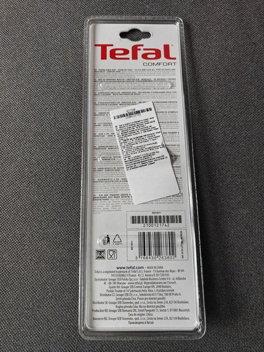 Nóż kuchenny do obierani TEFAL Comfort stal nierdzewna 9 cm