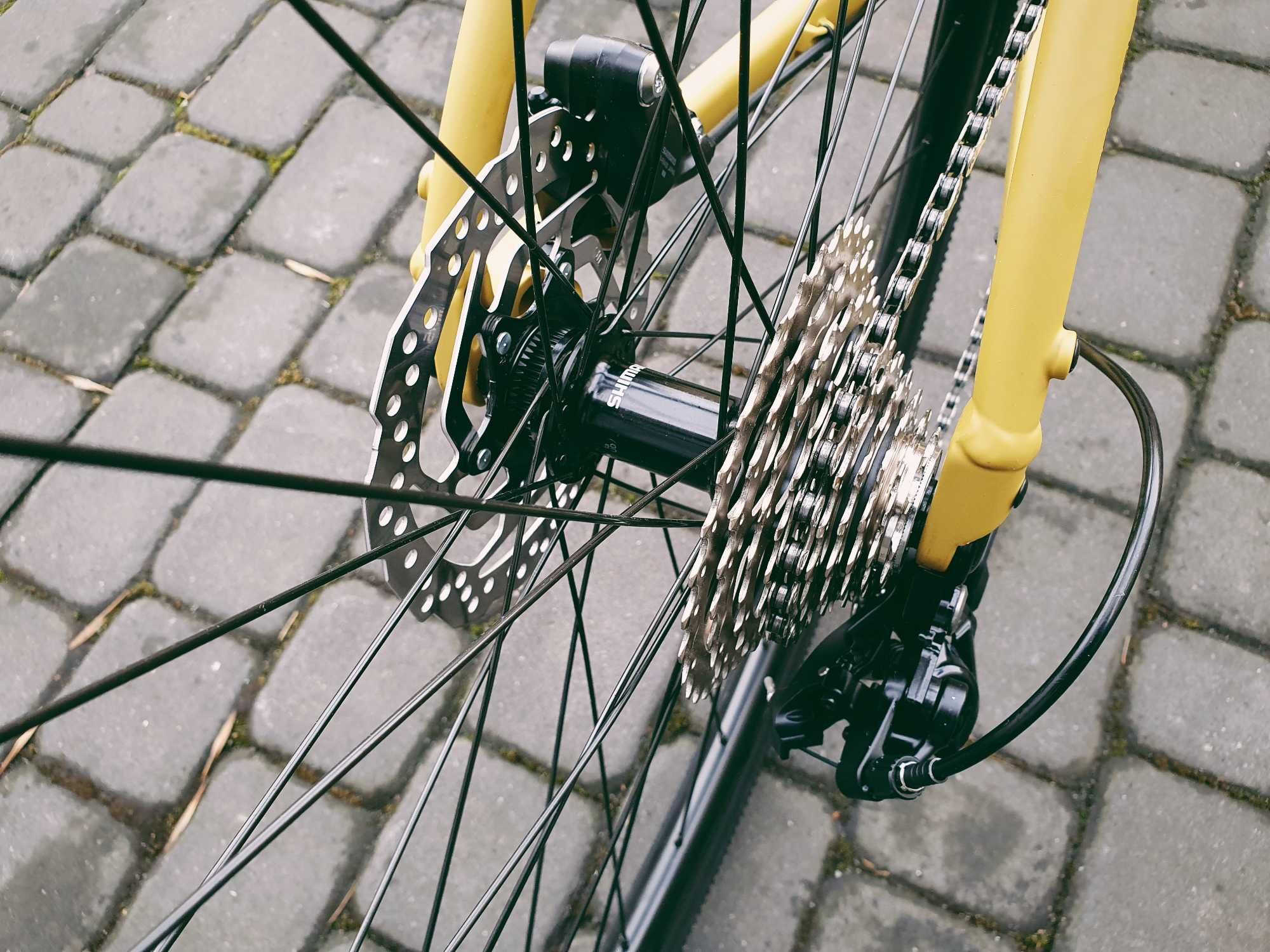 Romet Aspre 2.0, żółty, rozm. 48, 54, 56, gravel, shimano grx, 2024