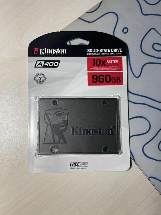 SSD диск Kingston A400, 960 Гб.