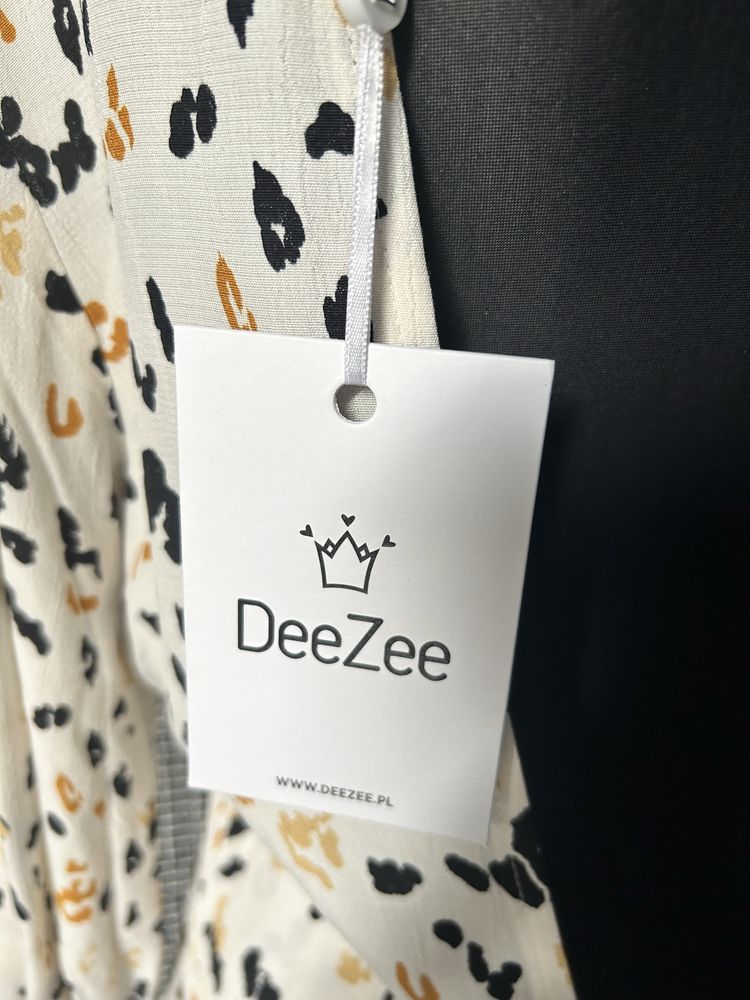 Sukienka deezee bez plecow print nowa M