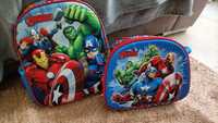 Conjunto mochila e lancheira Marvel Avengers