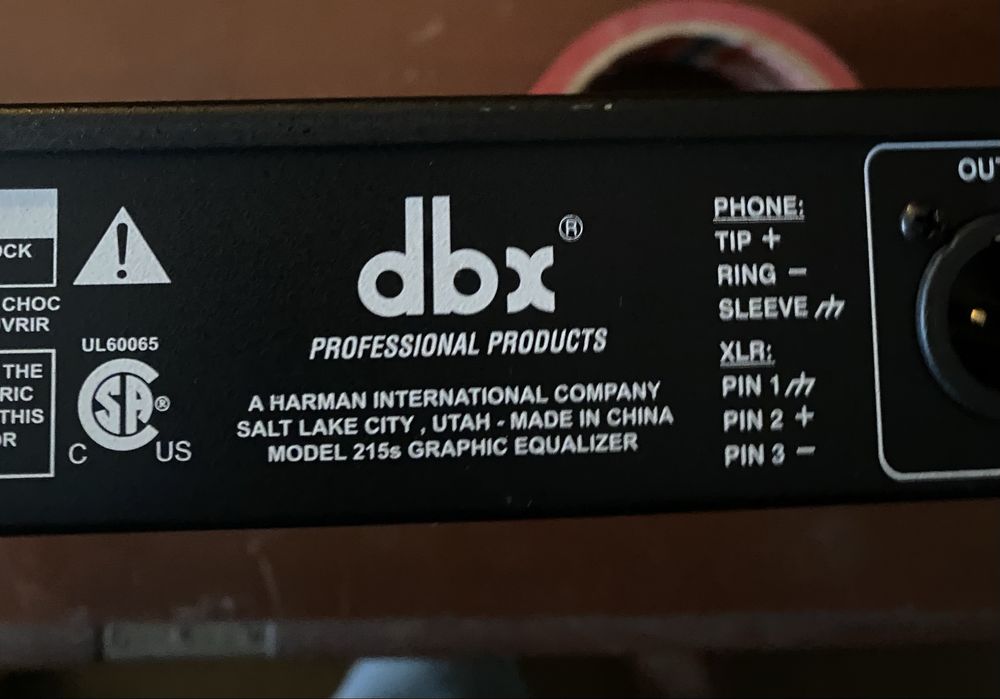 dbx 215s Equalizador