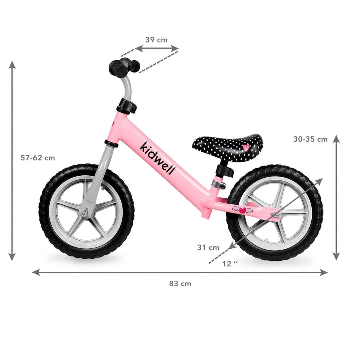 Zabawka Rowerek biegowy REBEL Pink kidwell