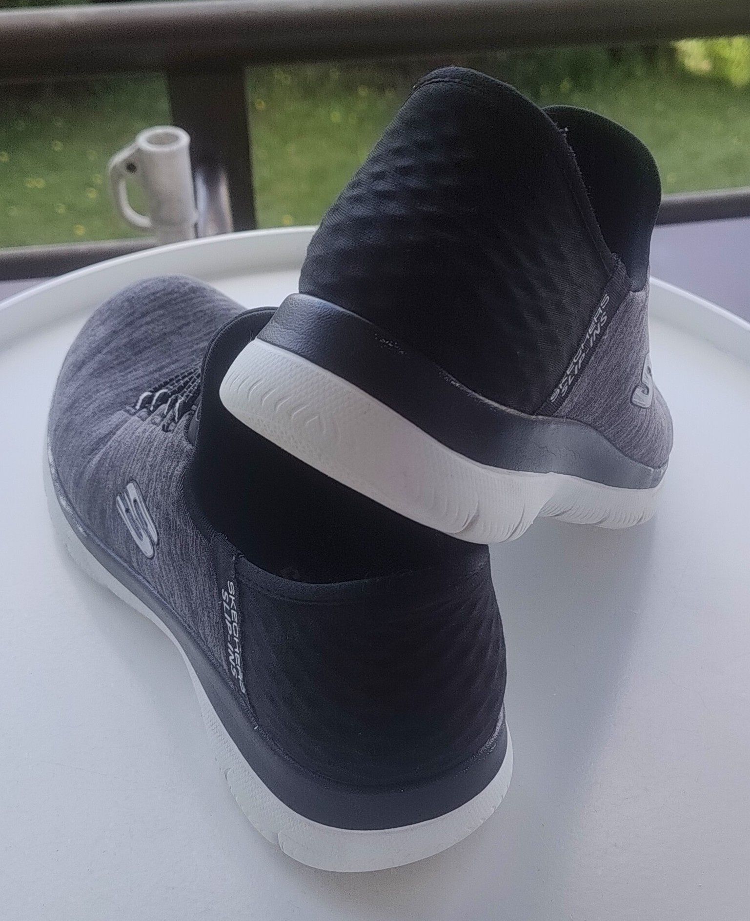 Skechers "slip-ins" BLACK/ciemno szary r. 36,5