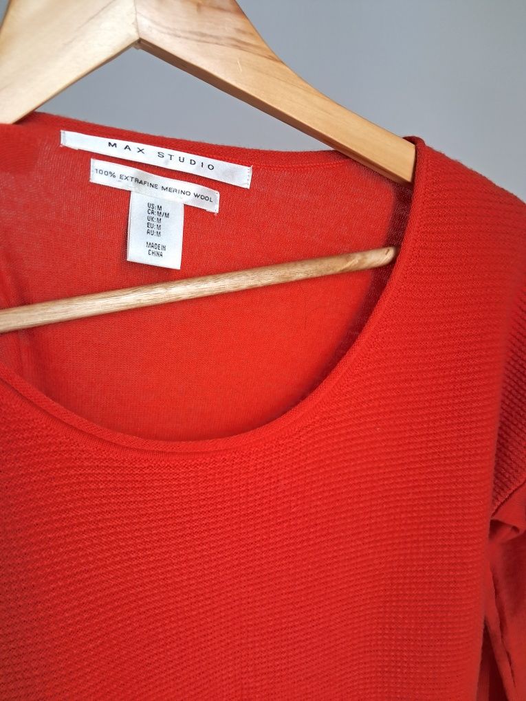 Sweterek bluzka tunika Max Studio M/38 wełna merynos