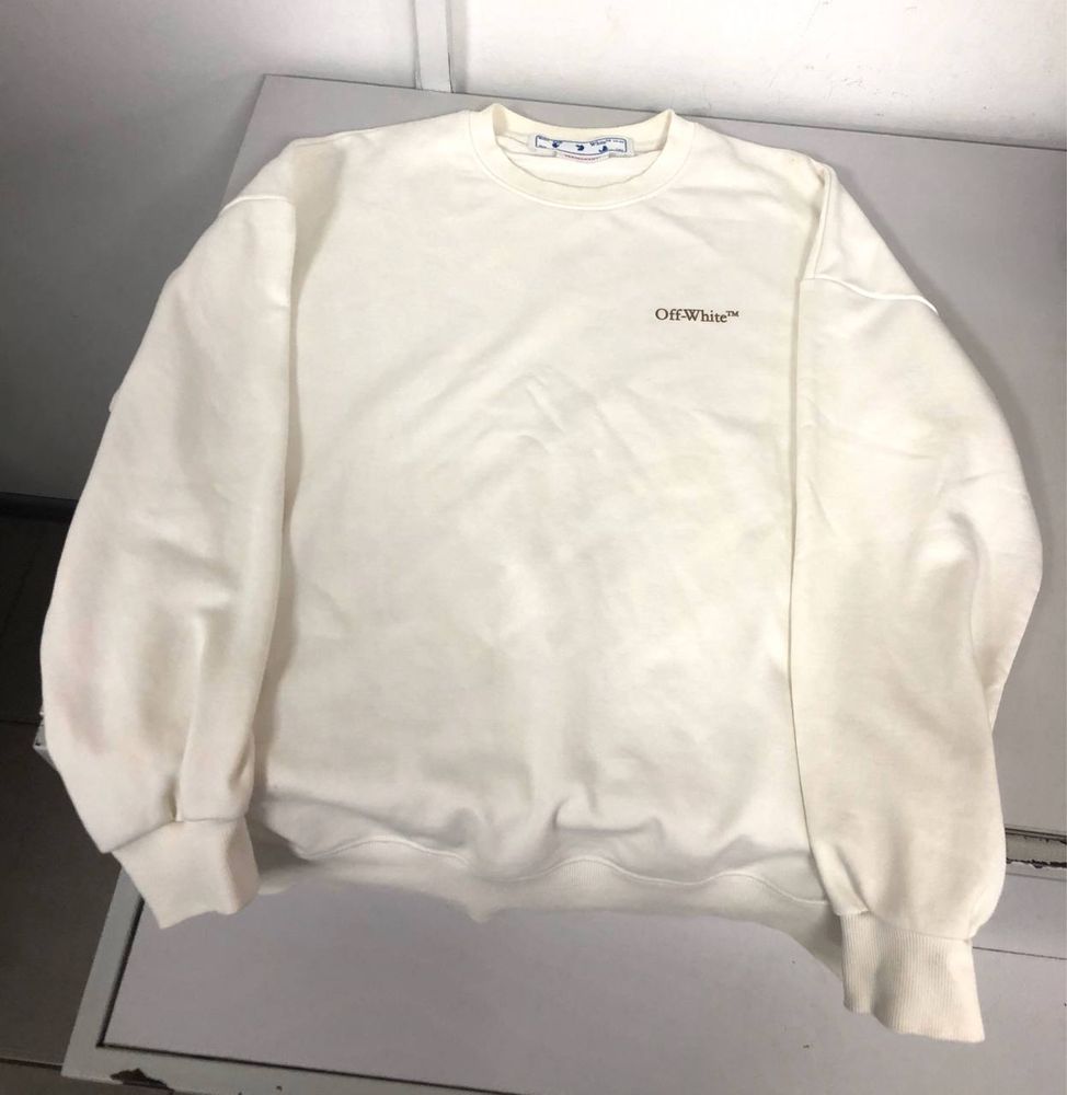 Свитшот офф вайт кофта off white поставка вещей шорты джордан найк реп