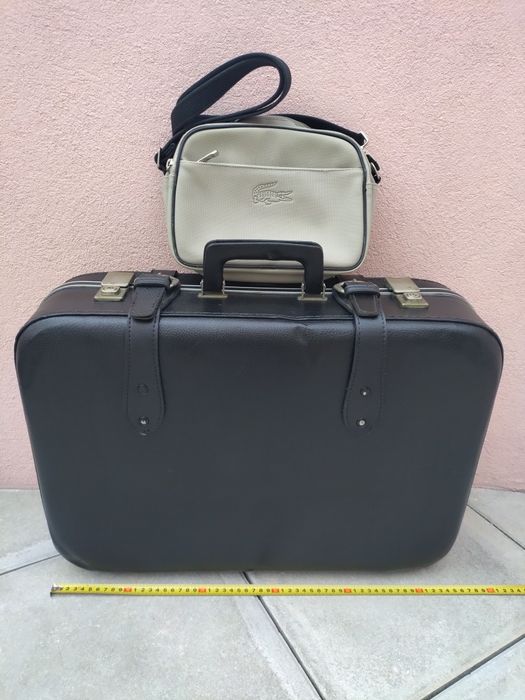 Mala de viagem vintage com oferta bolsa Lacoste