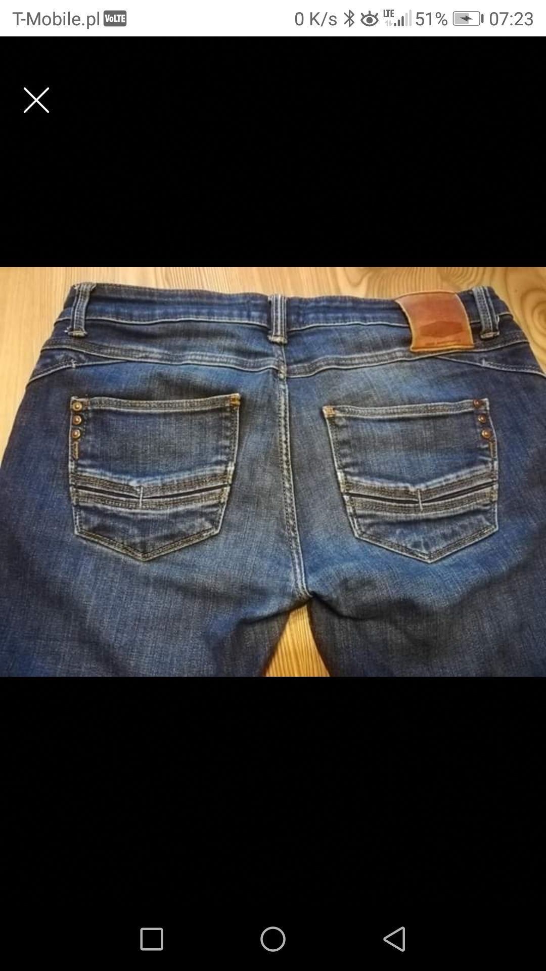 Spodnie damskie jeansy r.M