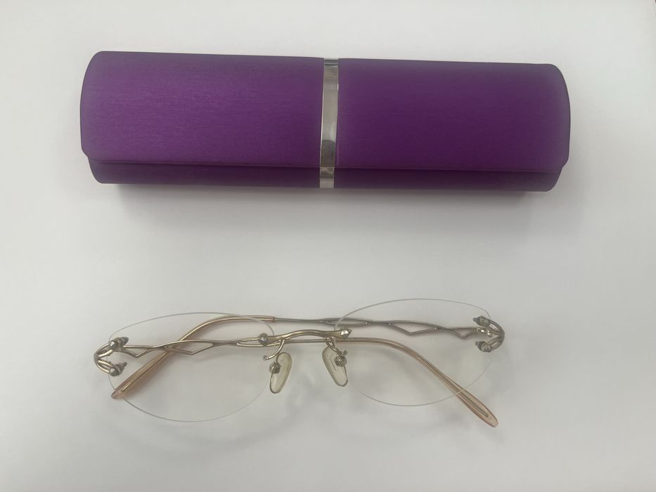 Окуляри для зору читання +0.75 безоправні з чохлом