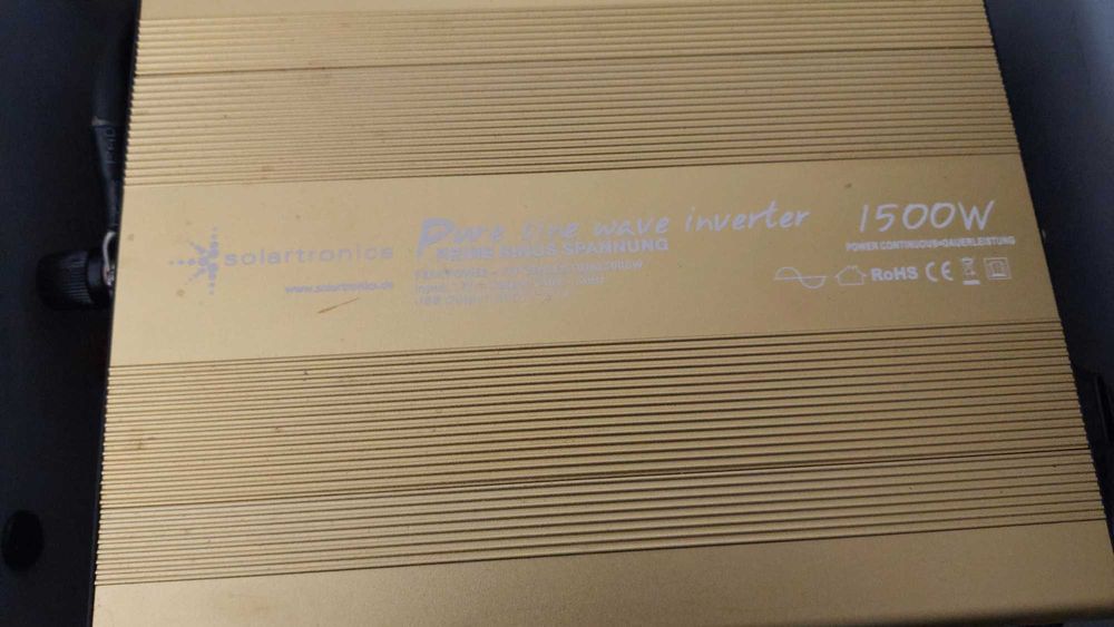 Inversor 1500w e máquina café para viagem