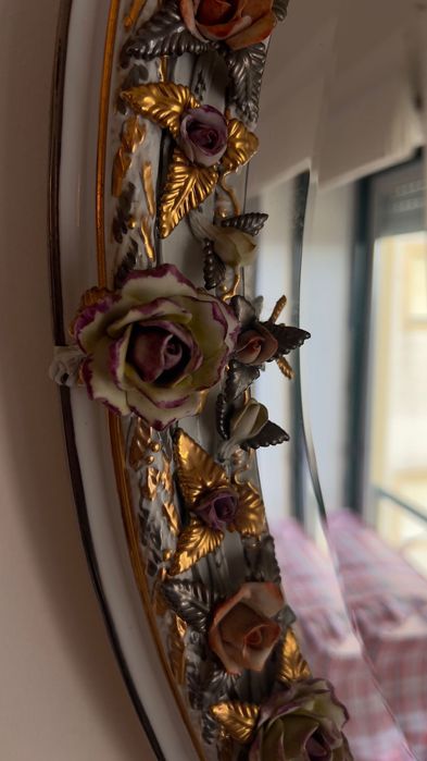 Espelho porcelana estilo Sec. XIX