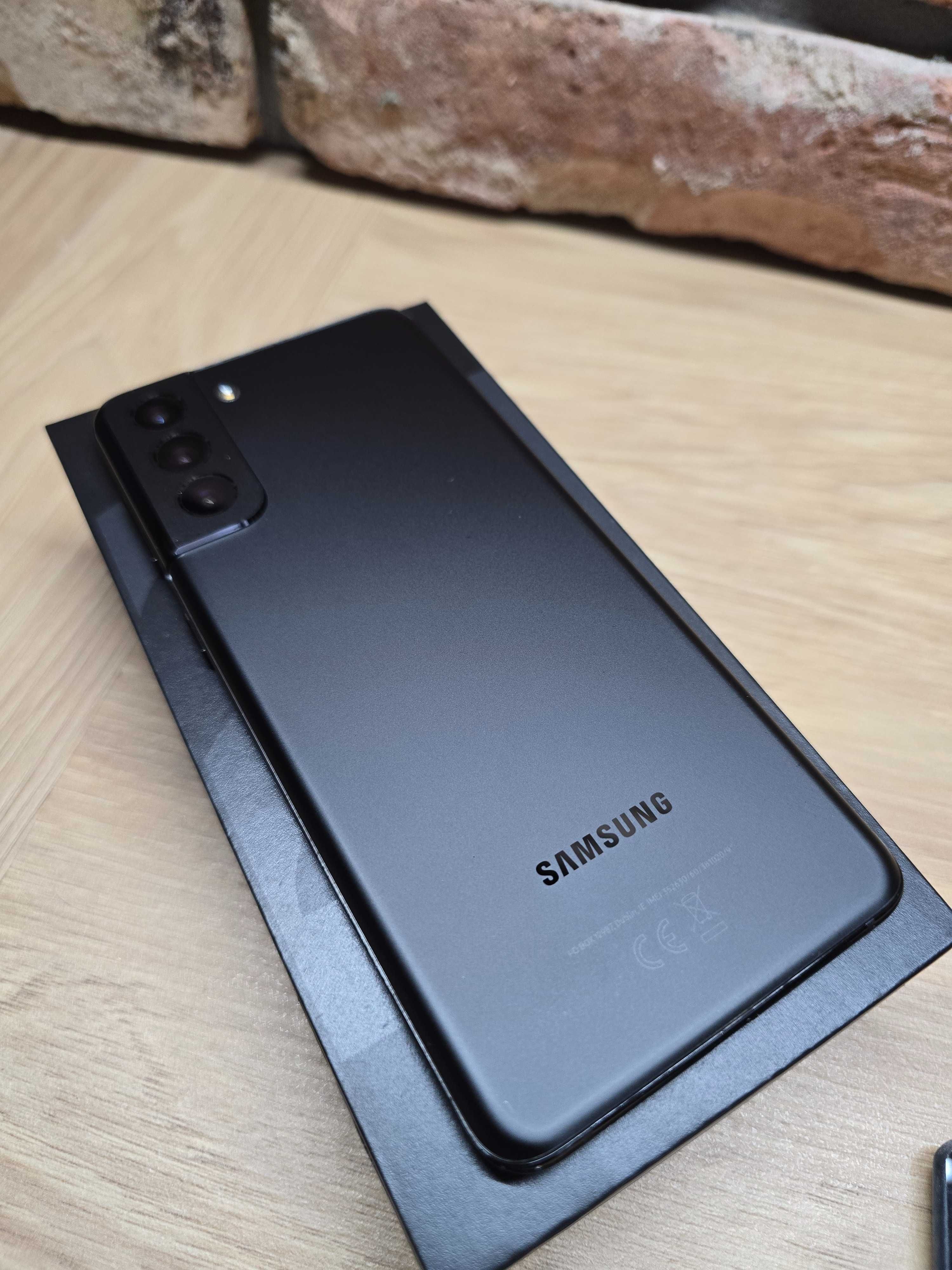 Samsung Galaxy s21 plus, stan bardzo dobry, pokrowiec, folia ochronna