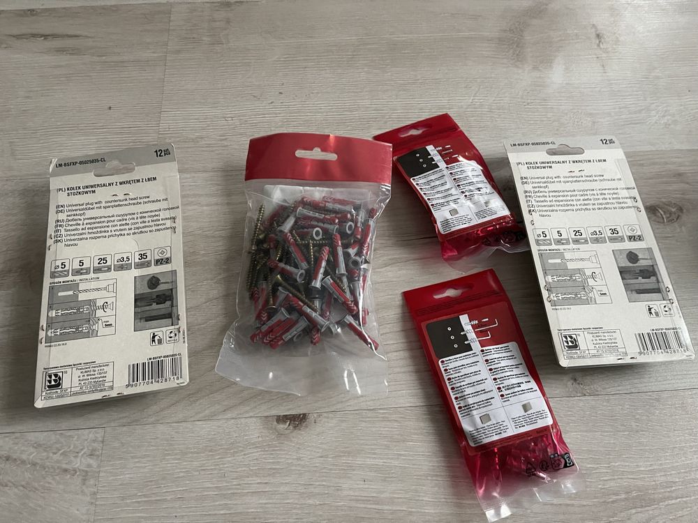 Zestaw kołków 5 paczek