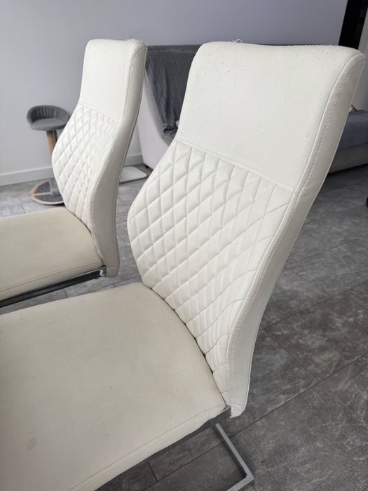 Стол обеденный Fano 90x160 Белый лак + 4 стула