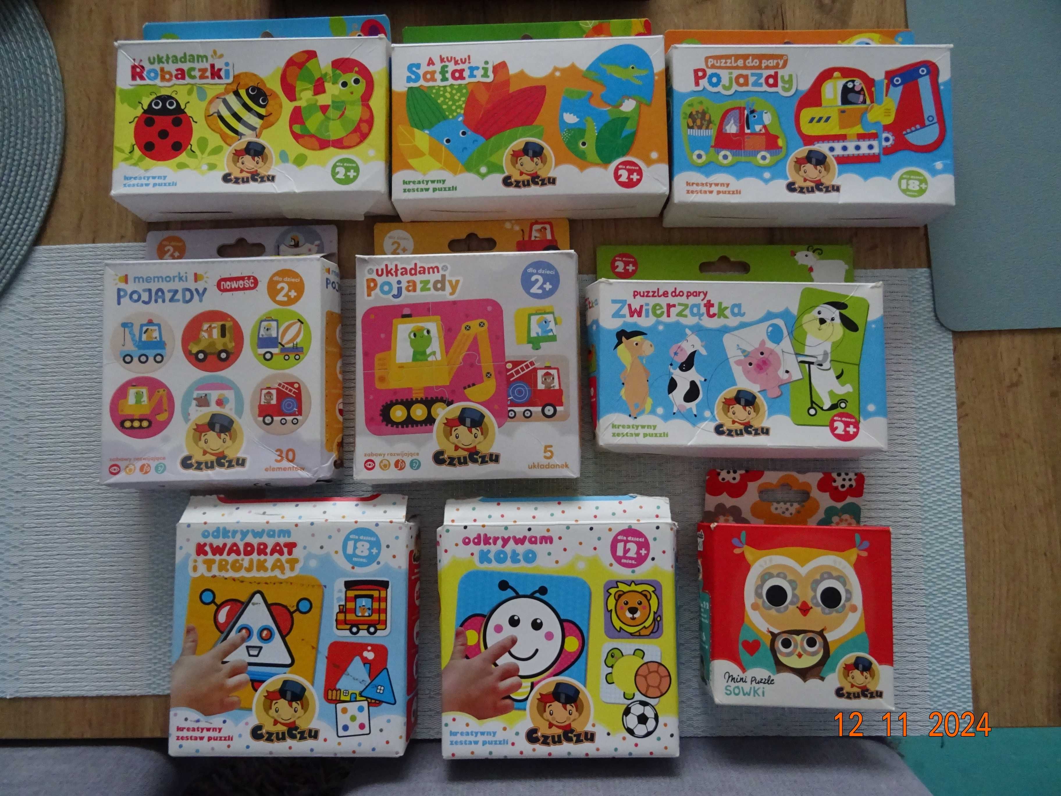 puzzle CzuCzu dla dzieci od 12 miesięcy(9 sztuk)