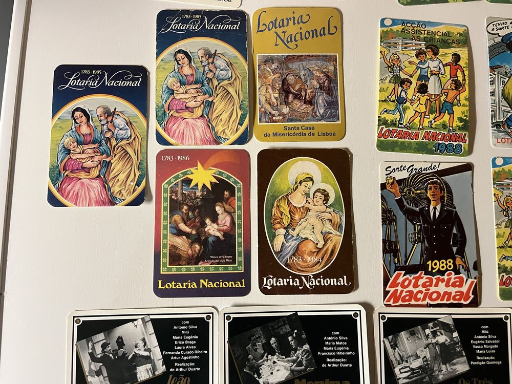 20 Calendários da Lotaria e totobola década 80