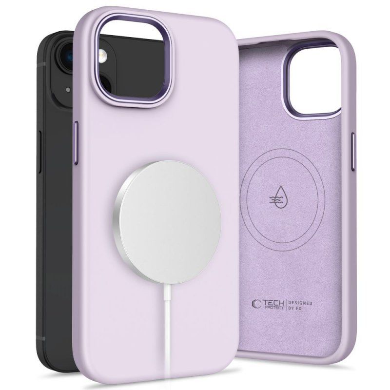 Tech-Protect Silicone Pure Magsafe Iphone 15 Mauve