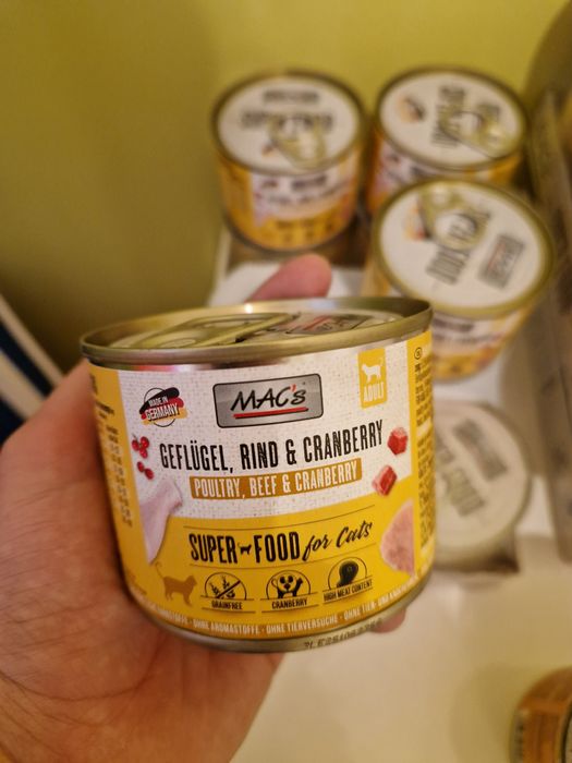 Karma dla kota MAC'S indyk, wolowina i jagody