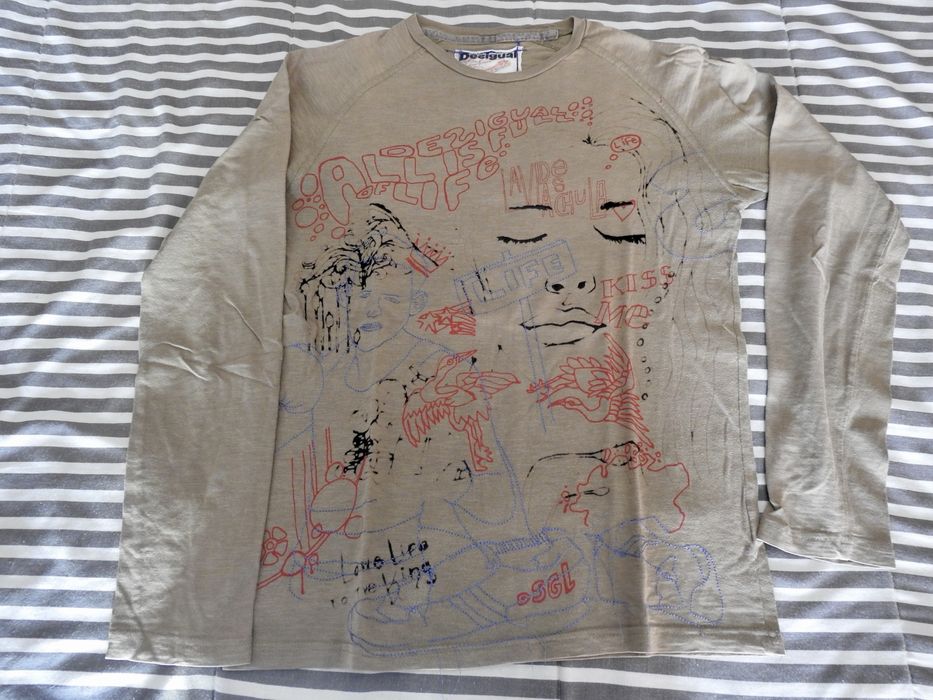 T shirt manga comprida Desigual
