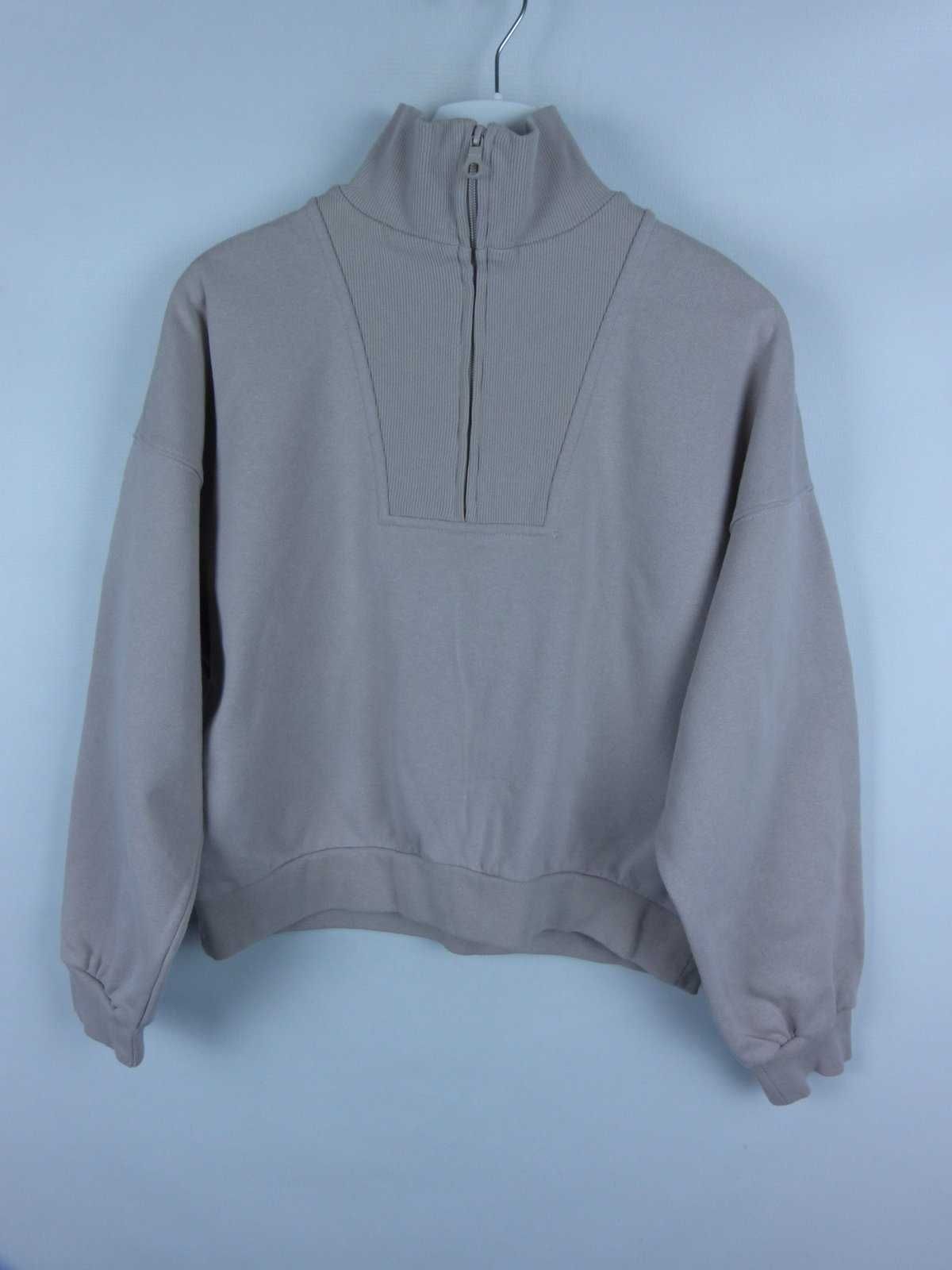 Divided H&M beżowa damska bluza bawełna oversize / S