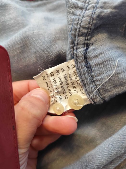 Koszula męska fioletowa w kratkę Glo-Story rozmiar XL śliwkowa koszula