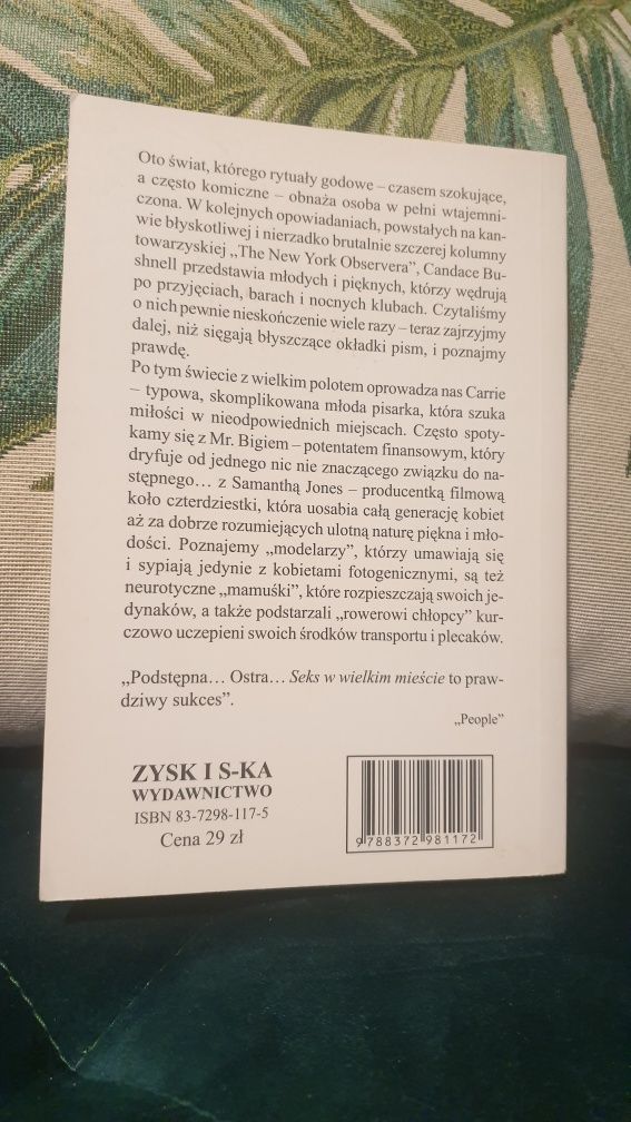 Książka Seks w wielkim mieście Candace Bushnell - 2 wydanie