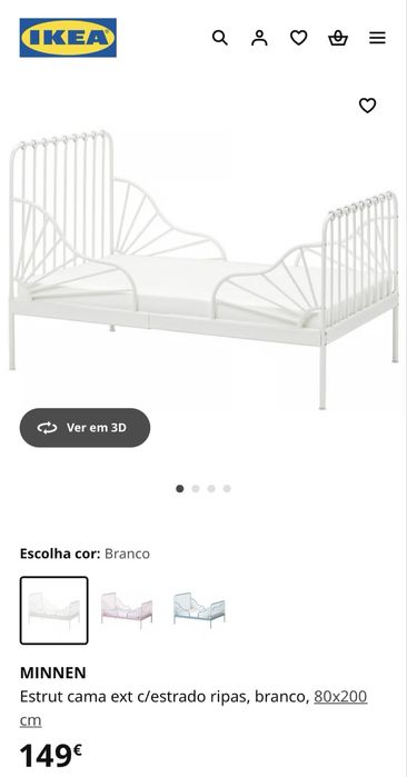 Cama extensível Minnen IKEA