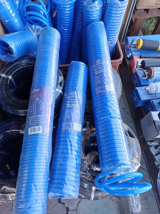 Шланг підкачки спіральний до компресора 8х12мм 10м.