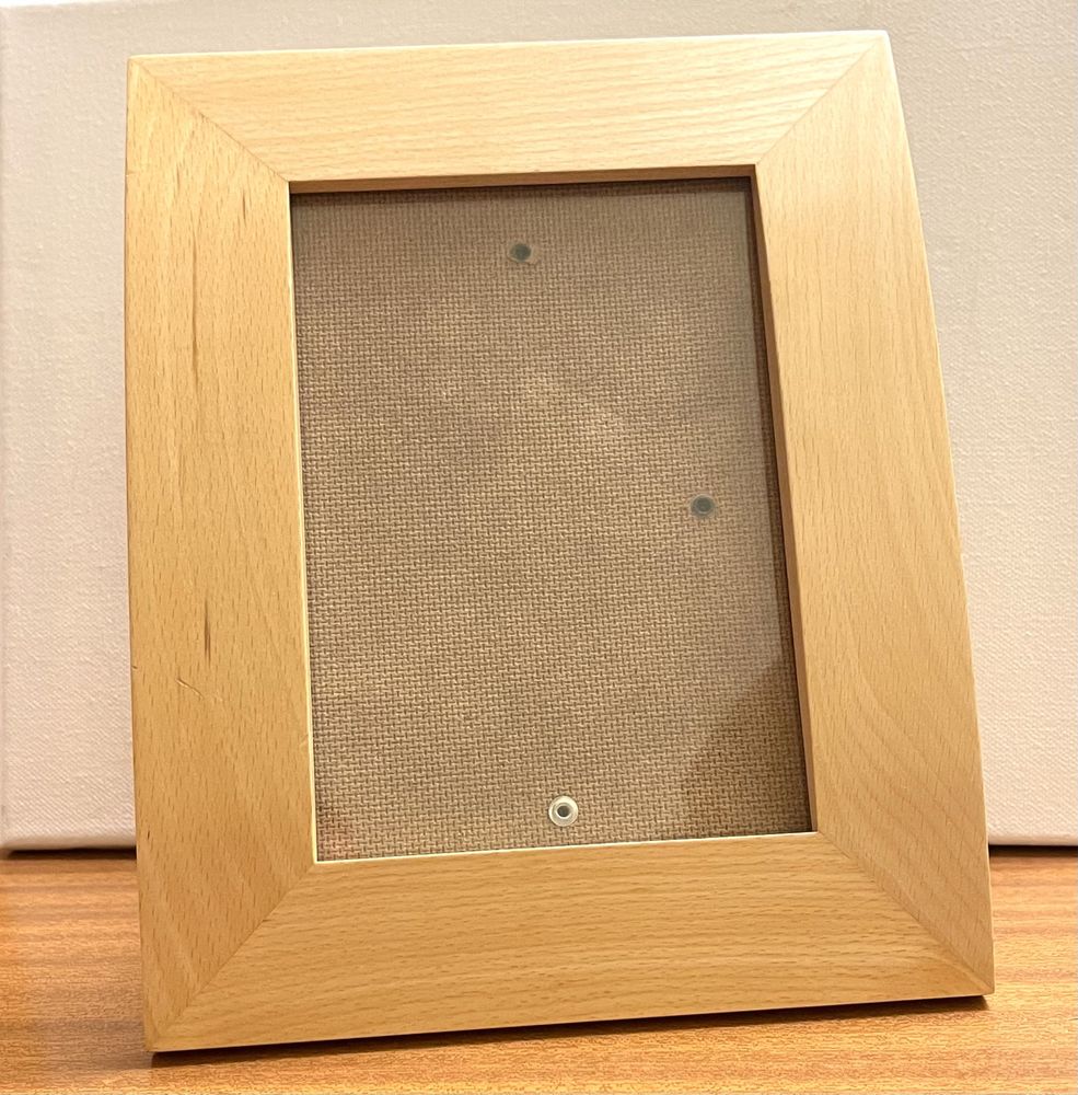 Ramka drewno ze szkłem na zdjęcie obrazek