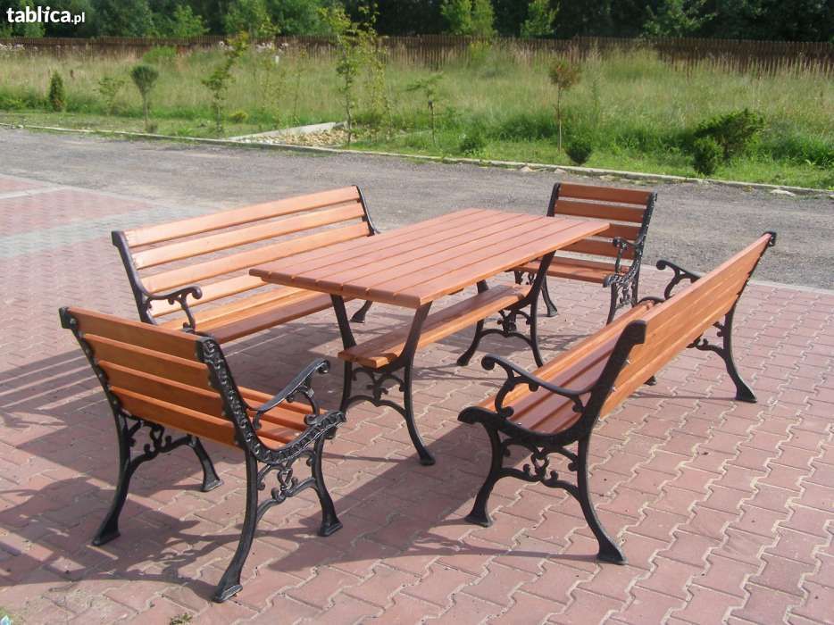 Meble ogrodowe żeliwne Metalowe Możliwość Transportu wyprzedarz po sez