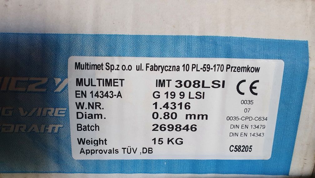 Drut Multimet 0.8mm IMT 308LSI 15KG