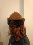 Gorro em pele genuína