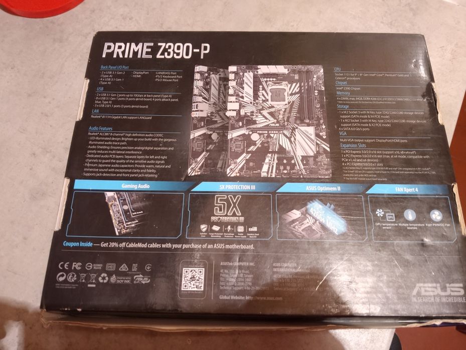 Материнская плата ASUS Prime Z390-P